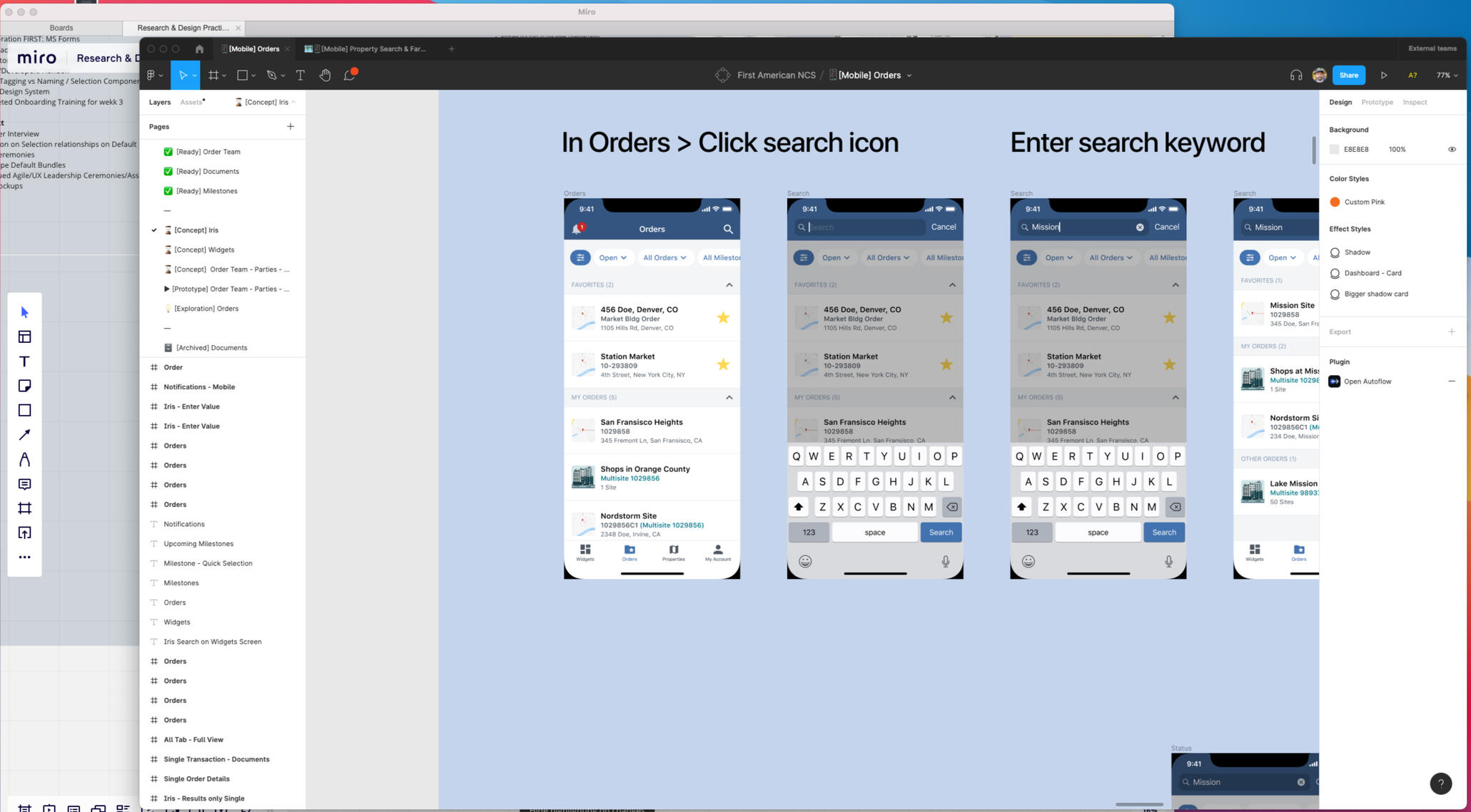 Commercial real-estate mobile designs